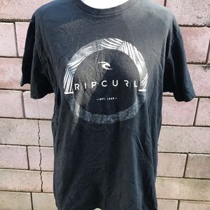 Rip curl Black TeeShirt size Large